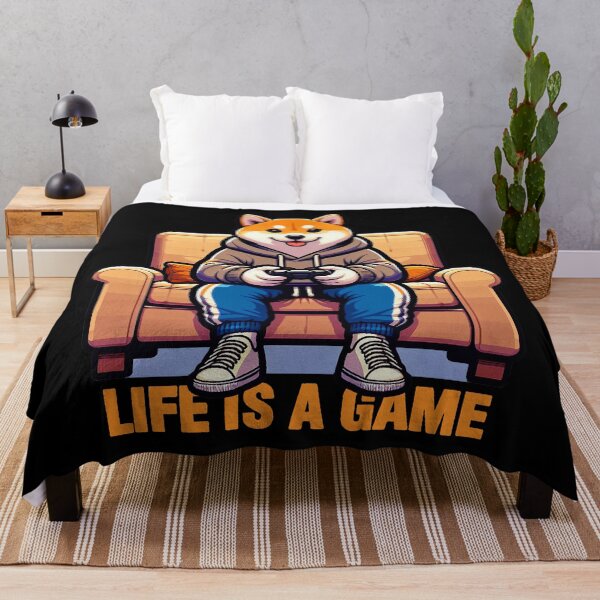 Item preview, Life Is A Game meme Shiba Inu Gamer Play Video Games designed and sold by plushism.