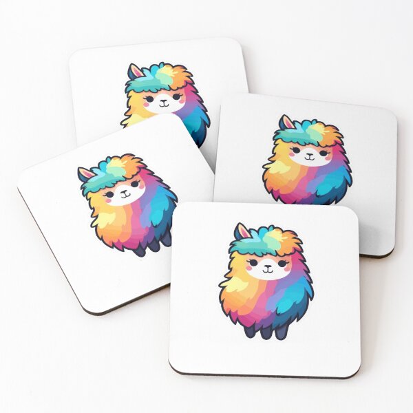 Item preview, Cute Rainbow Alpaca | Simple Gift with a Small Alpaca designed and sold by PakoArtStudio.