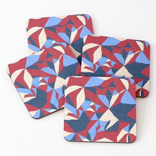 Item preview, Abstract Floral Fusion In a Geometric Bloom designed and sold by Cominu-Arts.