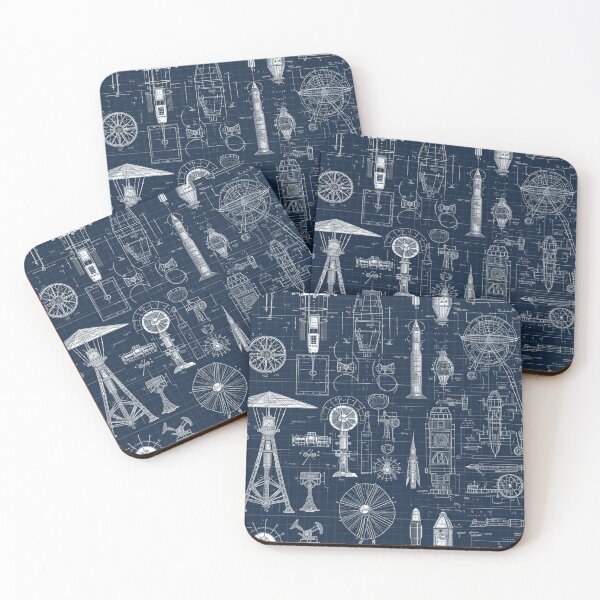 Item preview, Inventive Genius - Blueprint Minimalism Square Edition designed and sold by kaliguy17.