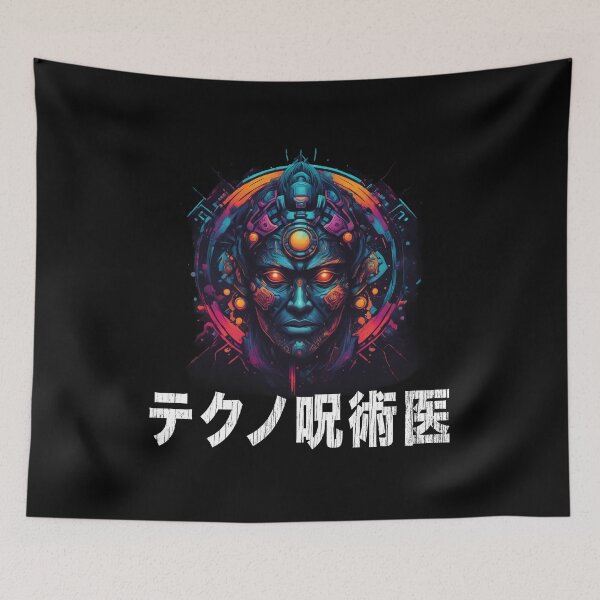 Item preview, Techno Shaman, Cyberpunk Magus, Japanese Kanji designed and sold by Burn-Ego.