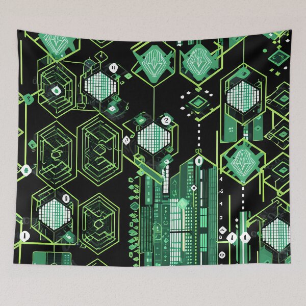Item preview, Neon Circuitry Cybernetic Dreamscape designed and sold by Cominu-Arts.
