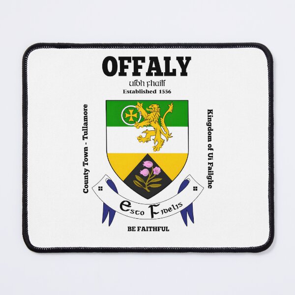 Item preview, Irish County Offaly Ireland Crest, Translation & More designed and sold by REAL IRISH GIFTS.