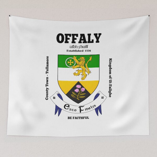 Item preview, Irish County Offaly Ireland Crest, Translation & More designed and sold by REAL IRISH GIFTS.