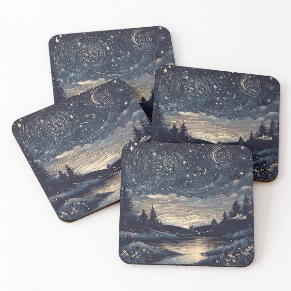 Item preview, Stary night in forest designed and sold by Debachir.
