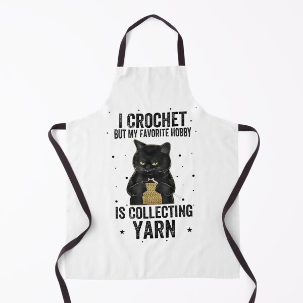 Item preview, I Crochet But My Favorite Hobby Is Collecting Yarn Funny Cat Vintage designed and sold by CORJIDOG-ART.