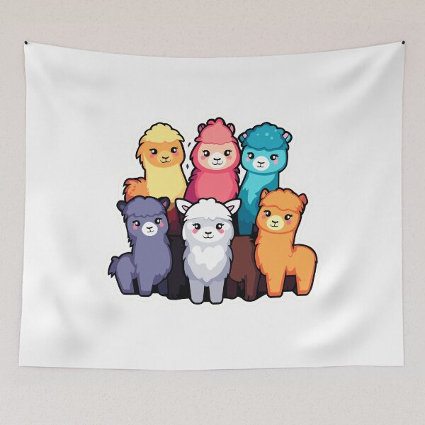 Item preview, Cute Family of Alpaca | Simple Gift with Alpaca Family designed and sold by PakoArtStudio.