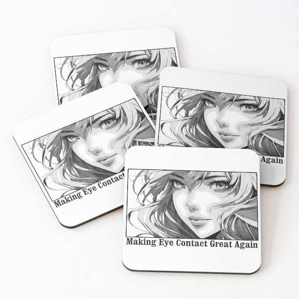 Item preview, Anime Eyes, Girl Looking, Catchy Phrase, Making Eye Contact Great Again, Funny designed and sold by AmeliasDreams.