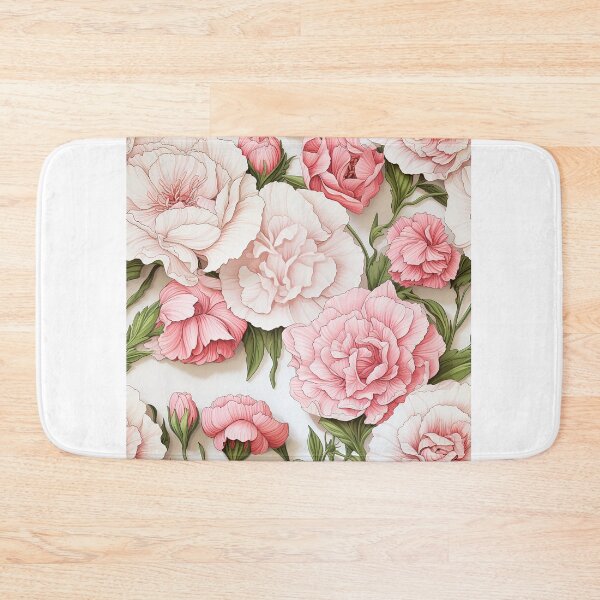 Item preview, Carnation Tile 021 - Ruffled Rainbows in Floral Clusters designed and sold by TheBrainArt.