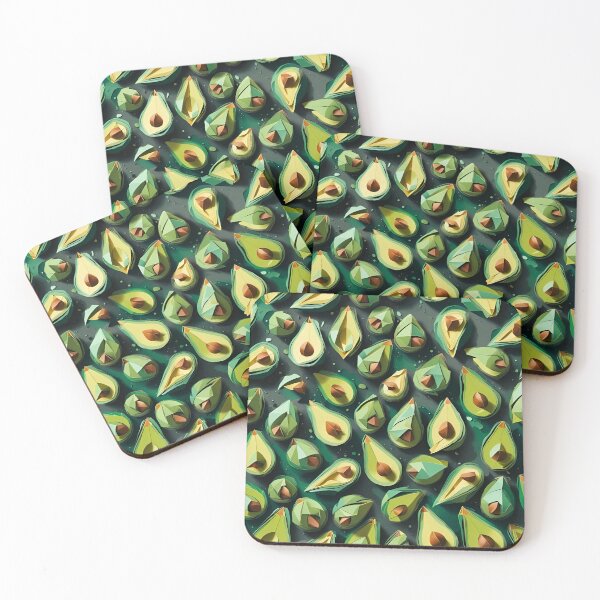 Item preview, Origami Avocado Pattern designed and sold by ShaViArt.