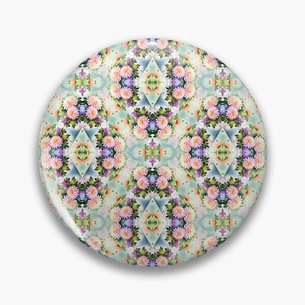 Item preview, Painting of Orange and Lilac Chrysanthemum Flowers Seamless Pattern designed and sold by Petalandfur.
