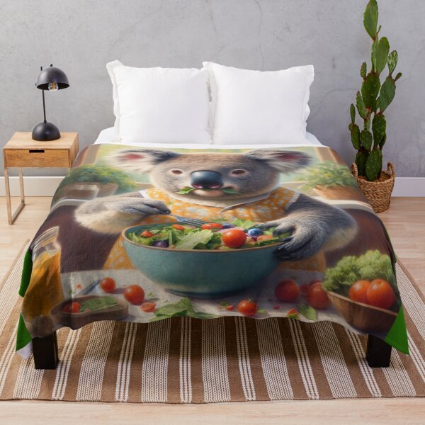 Item preview, Koala Eating Salad designed and sold by CrankyOldDude.