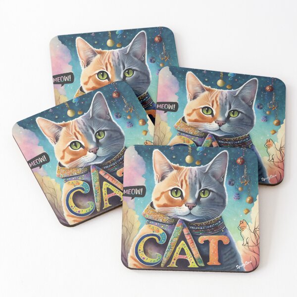 Item preview, Enchanting Cat Sticker Creations designed and sold by SpicyOne.