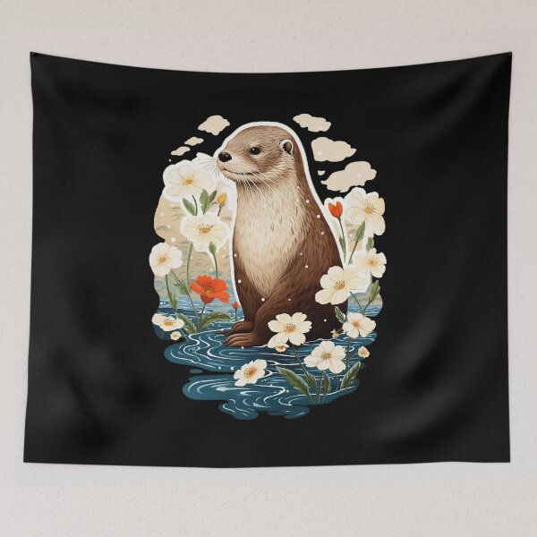 Artikelvorschau, Ukiyo-Flussotter entworfen und verkauft von MiduImages.