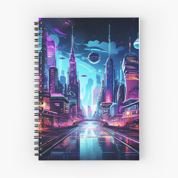 Artikelvorschau, Neonmetropole: Futuristisches Stadtbild entworfen und verkauft von ColorStudioArt.