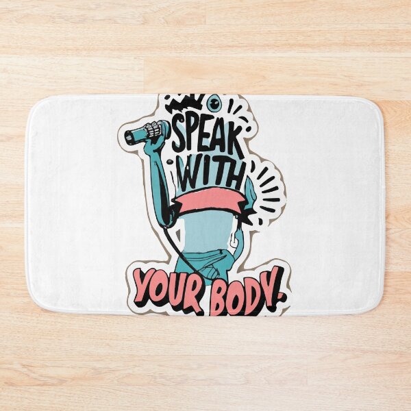 Item preview, Speak with Your Body - Hip Hop Dance and Mic Comic Sticker designed and sold by NiftyWrx.