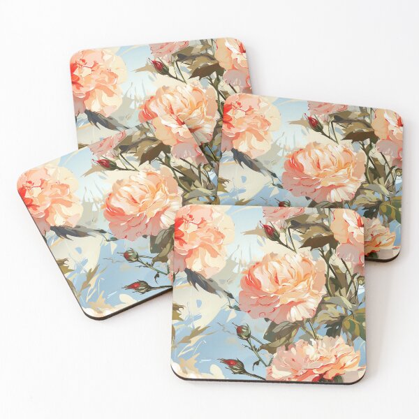 Item preview, Carnation Tile 022 - Ruffled Rainbows in Floral Clusters designed and sold by TheBrainArt.