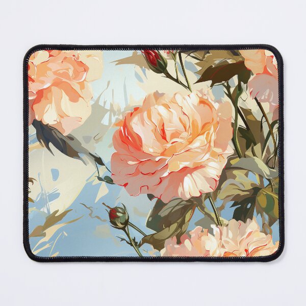 Item preview, Carnation Tile 022 - Ruffled Rainbows in Floral Clusters designed and sold by TheBrainArt.