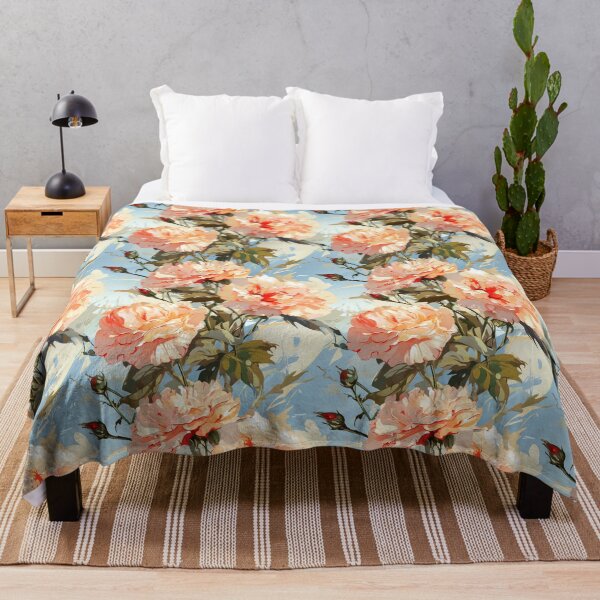 Item preview, Carnation Tile 022 - Ruffled Rainbows in Floral Clusters designed and sold by TheBrainArt.