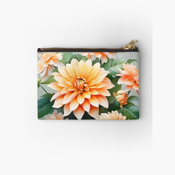 Item preview, Painting of Orange Dahlia Flowers designed and sold by Petalandfur.