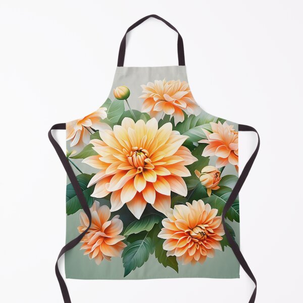 Item preview, Painting of Orange Dahlia Flowers designed and sold by Petalandfur.
