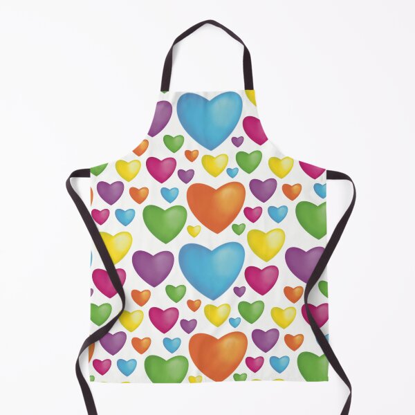 Item preview, Colorful hearts, white background designed and sold by MiliMDesign.