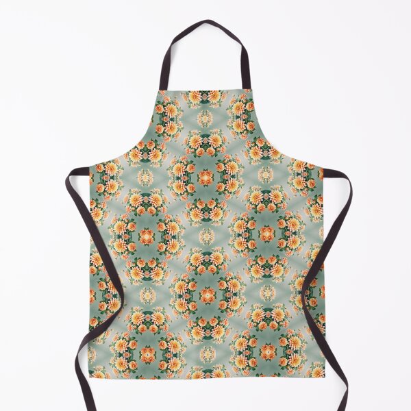 Item preview, Painting of Orange Dahlia Flowers Seamless Pattern designed and sold by Petalandfur.