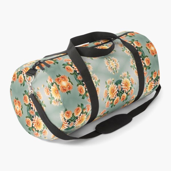 Item preview, Painting of Orange Dahlia Flowers Seamless Pattern designed and sold by Petalandfur.