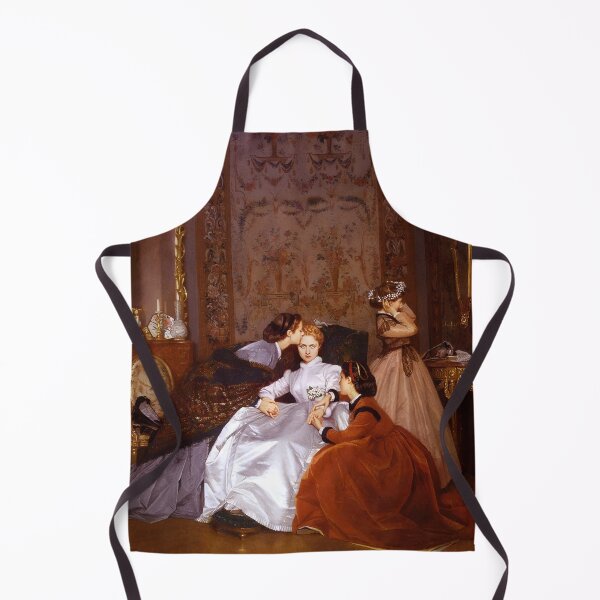 Item preview, The Reluctant Bride | The Hesitant Fiancée still life female portrait painting by Auguste Toulmouche designed and sold by Jéanpaul  Ferro.