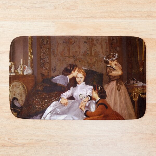 Item preview, The Reluctant Bride | The Hesitant Fiancée still life female portrait painting by Auguste Toulmouche designed and sold by Jéanpaul  Ferro.