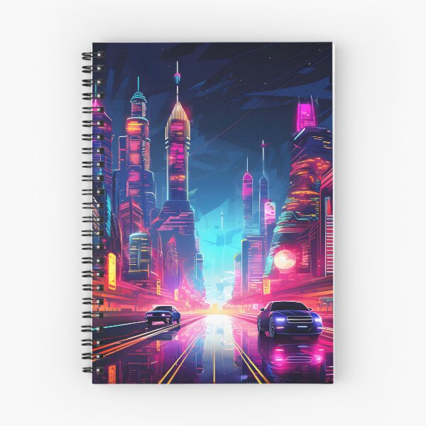 Item preview, Neon Metropolis: Futuristic Cityscape designed and sold by ColorStudioArt.