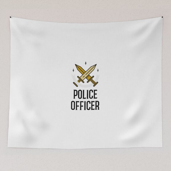Item preview, Police Officer Design with Two Sword designed and sold by PRIVARSHU.
