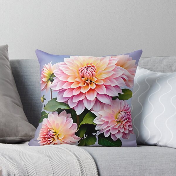 Item preview, Painting of Pink Dahlia Flowers designed and sold by Petalandfur.