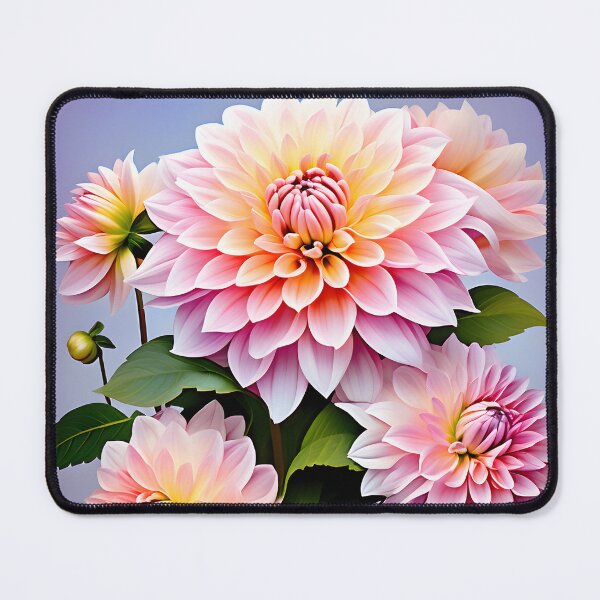 Item preview, Painting of Pink Dahlia Flowers designed and sold by Petalandfur.
