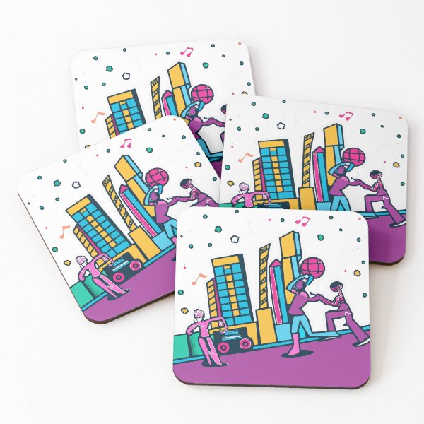 Item preview, Hip Hop City Skyline Dance Party designed and sold by NiftyWrx.