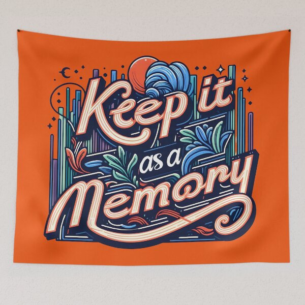 Item preview, Keep it as a memory, typography designed and sold by maxmaj.