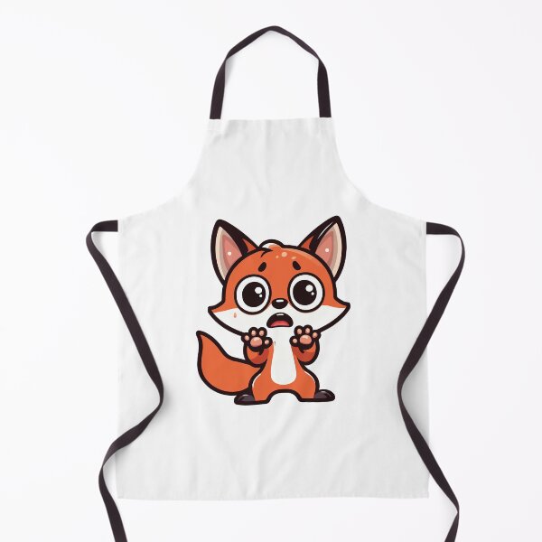 Item preview, a fox with widened eyes raised eyebrows and tense mouth designed and sold by Colorful Dreams.