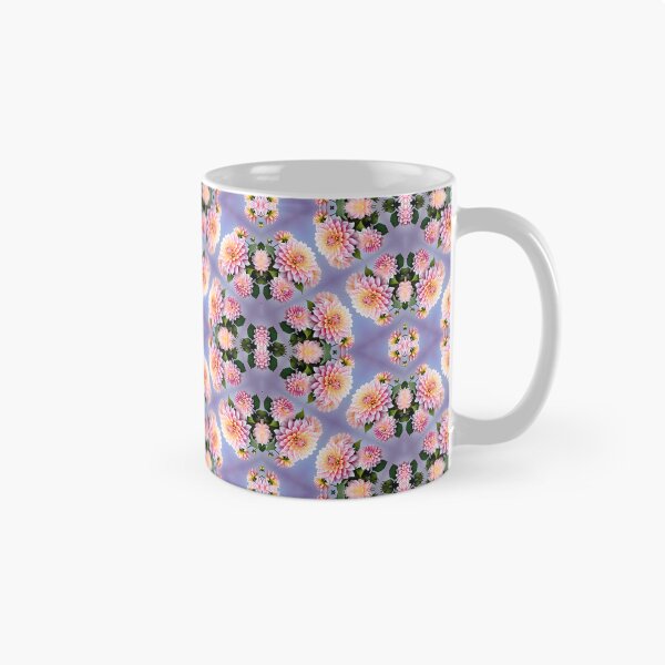 Item preview, Painting of Pink Dahlia Flowers Seamless Pattern designed and sold by Petalandfur.