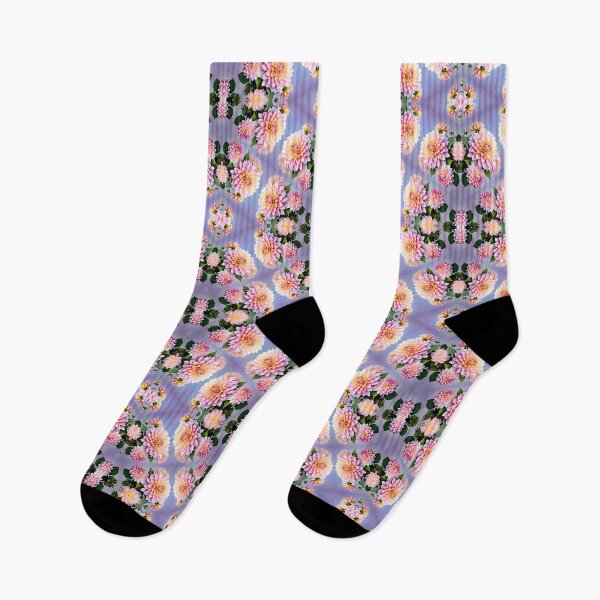 Item preview, Painting of Pink Dahlia Flowers Seamless Pattern designed and sold by Petalandfur.