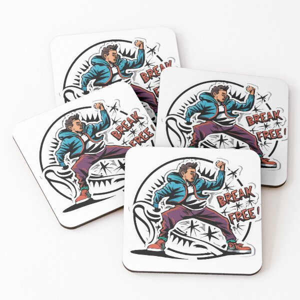 Item preview, Break Free - Dynamic B-Boy Stance Illustration designed and sold by NiftyWrx.