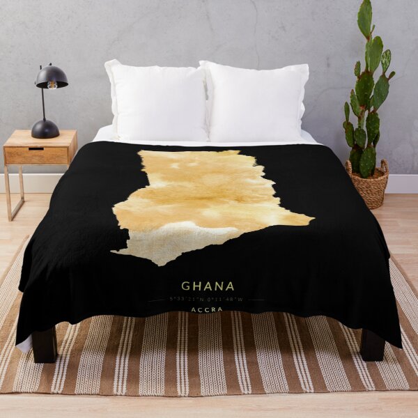 Item preview, Ghana map in gold color designed and sold by Jerhus.