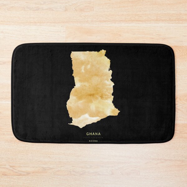 Item preview, Ghana map in gold color designed and sold by Jerhus.
