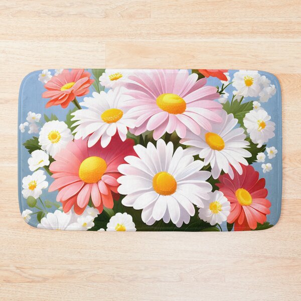 Item preview, Painting of White and Pink Daisy Flowers designed and sold by Petalandfur.