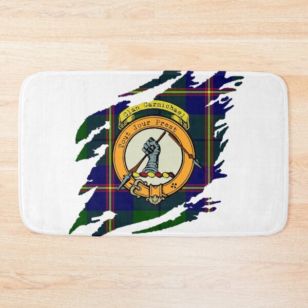 Item preview, Carmichael Clan Crest Scottish Surname Tartan designed and sold by BagTown Clans.