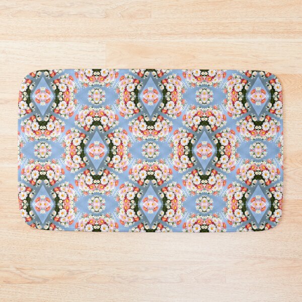 Item preview, Painting of White and Pink Daisy Flowers Seamless Pattern designed and sold by Petalandfur.