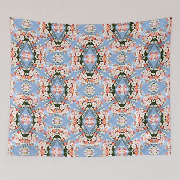 Item preview, Painting of White and Pink Daisy Flowers Seamless Pattern designed and sold by Petalandfur.