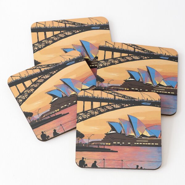 Item preview, Sydney Opera Sunset Australia Aussie landscape designed and sold by CyberArtistOne.