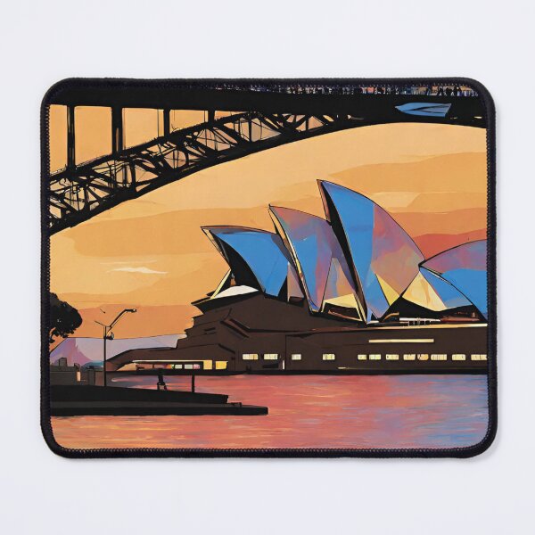 Item preview, Sydney Opera Sunset Australia Aussie landscape designed and sold by CyberArtistOne.