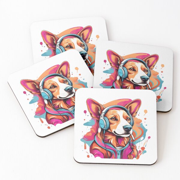 Item preview, DJ Dog Wearing Headphones designed and sold by Krieghorn.