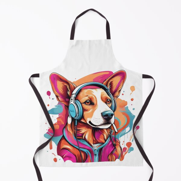 Item preview, DJ Dog Wearing Headphones designed and sold by Krieghorn.